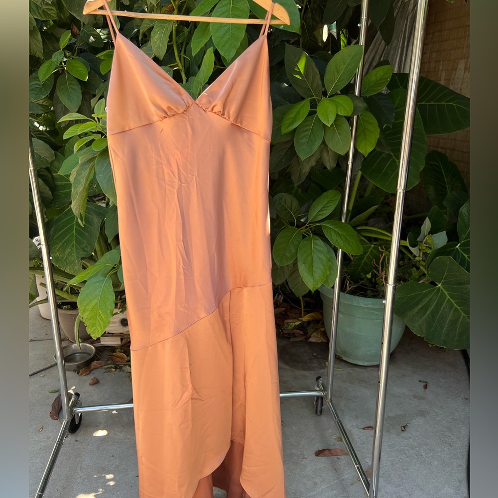 Lovely Elegant Peach Wedding Dress